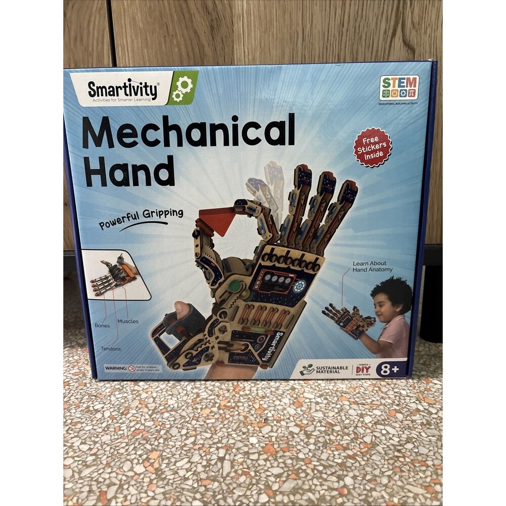 Smartivity DIY Mechanical Hand STEM Toy for Ages 8+ STEM Project NEW in BOX